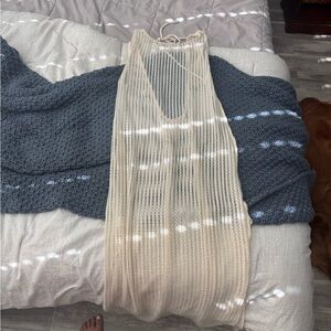 Altar'd State Ivory Open-Knit Cardigan